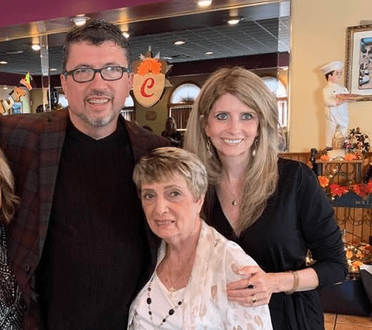 Jeff Cox with his Mother and Sister