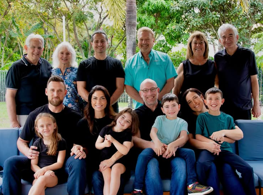 Jenny Dell with her Family