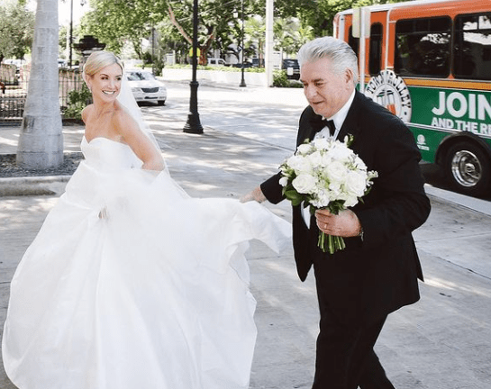 Kaitlyn McGrath with her Father
