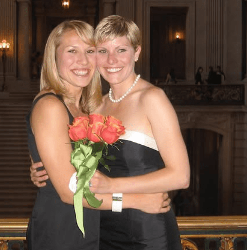 Kate Scott with her Wife