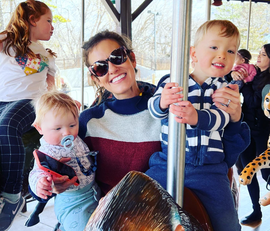 Kristen Van Dyke with her Kids