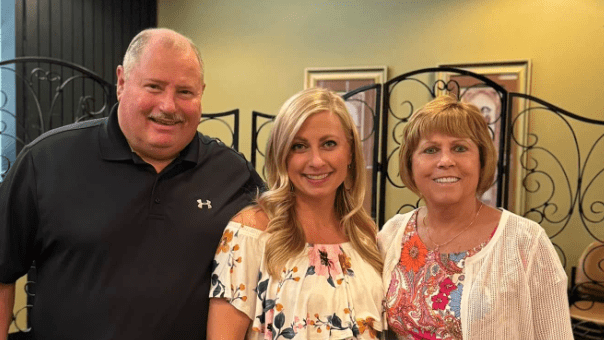 Kristin Walla with her Parents
