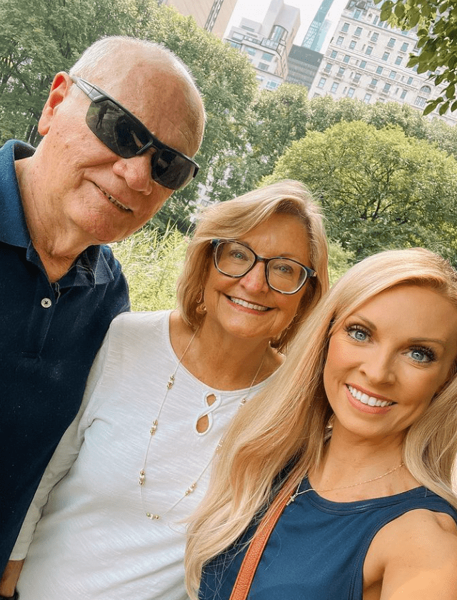 Sharla McBride with her Parents
