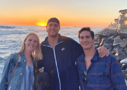 Valerie Mills with her Brothers