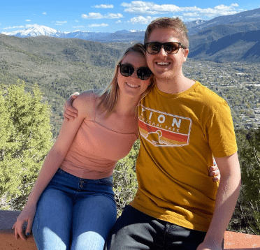 Valerie Mills with her Husband