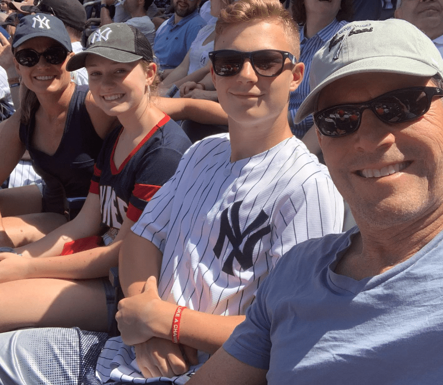Don Dahler with his Wife, Son and Daughter