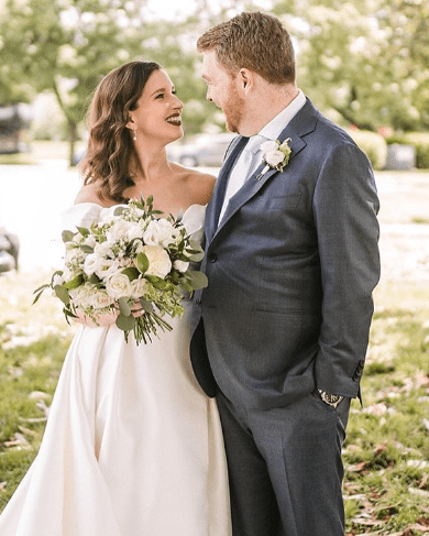 Emily Wilkins with her Husband