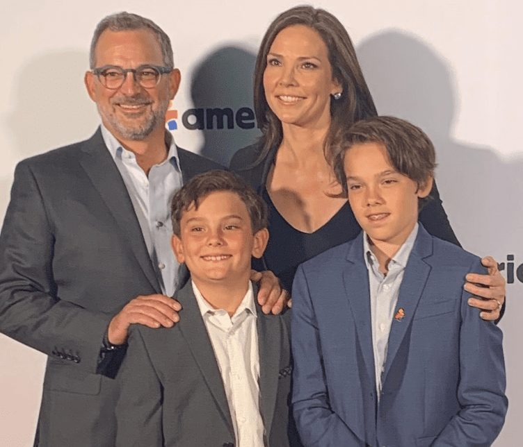 Erica Hill with her Husband and Kids