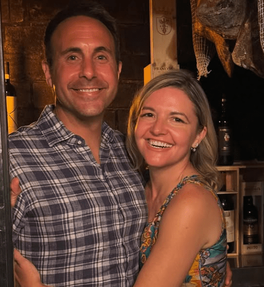 Jeff Berardelli with his Wife