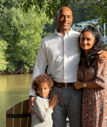 Kim Brunhuber with her Wife and Son