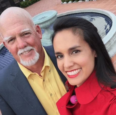 Kristie Lu Stout with her Father