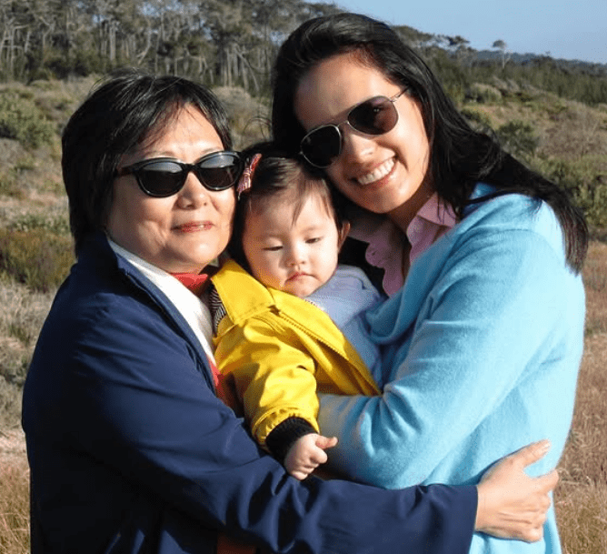 Kristie Lu Stout with her Mother