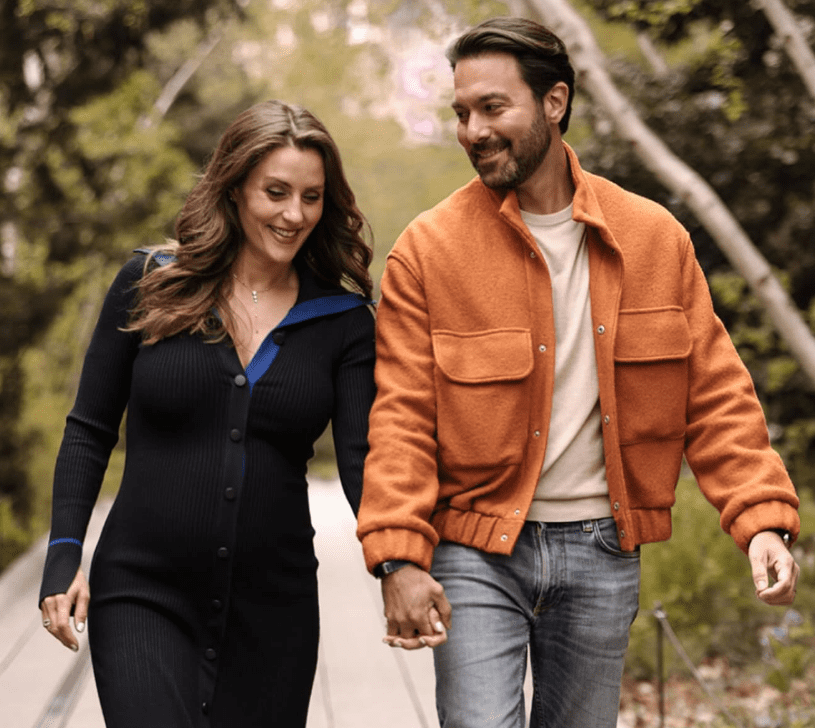 Kristina Partsinevelos with her Husband