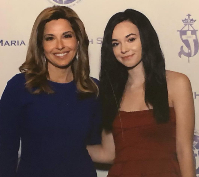 Mary Calvi with her Daughter