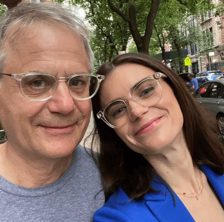 Pippa Stevens with her Father