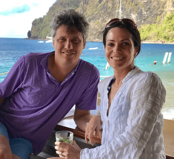 Tanya Rivero with her Husband