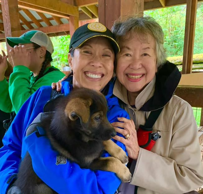 Cindy Hsu with her Mother