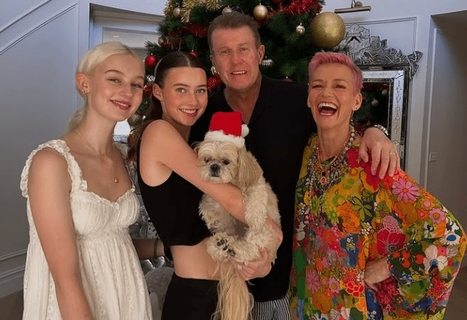 Jessica Rowe with her Family
