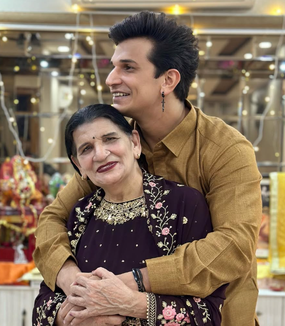 Prince Narula with his Mother