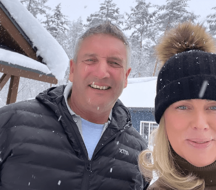 Samantha Armytage with her Husband