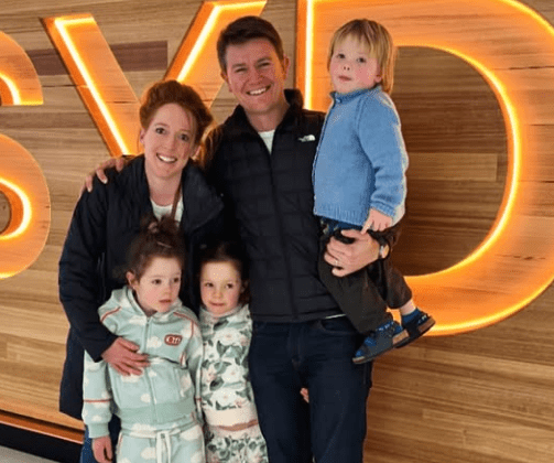 Alex Cullen with his Wife and Kids