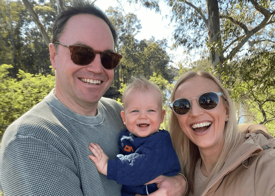 Alexis Daish with her Husband and Son
