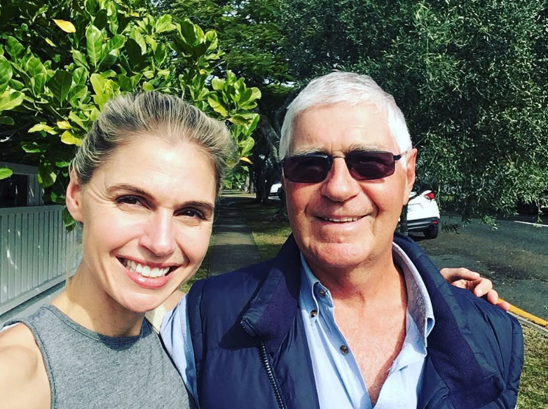 Amelia Adams with her Father