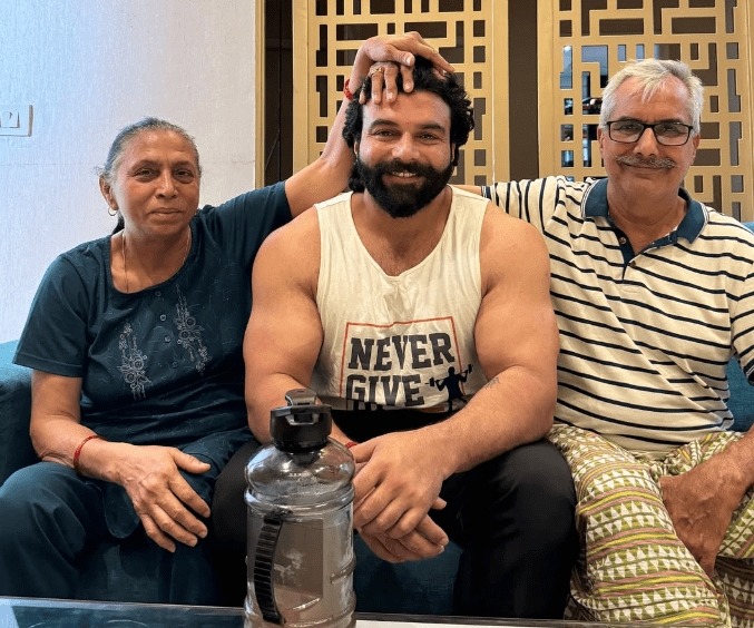 Amit Pangha with his Parents