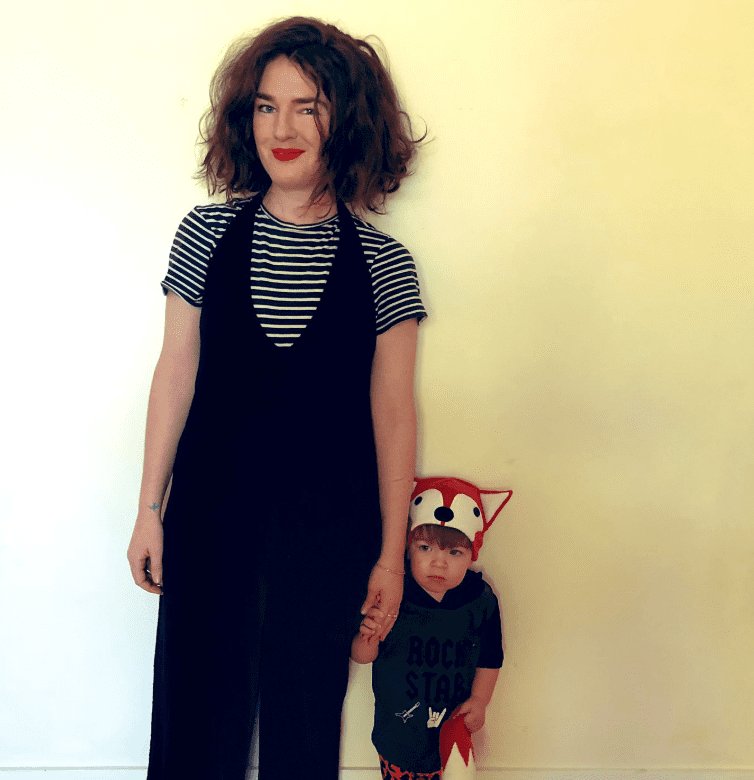 Bridie Jabour with her Son