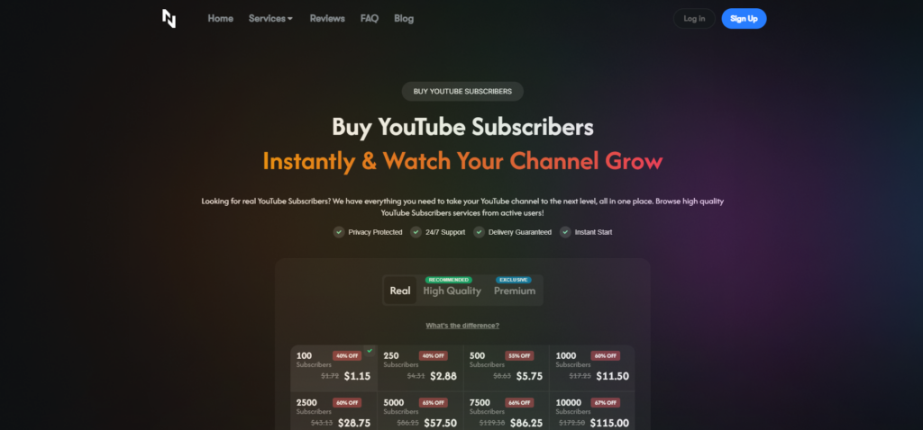 Buy YouTube Subscriber - Naizop