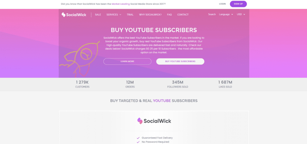 Buy YouTube Subscriber - SocialWick