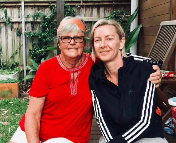 Deborah Knight with her Mother
