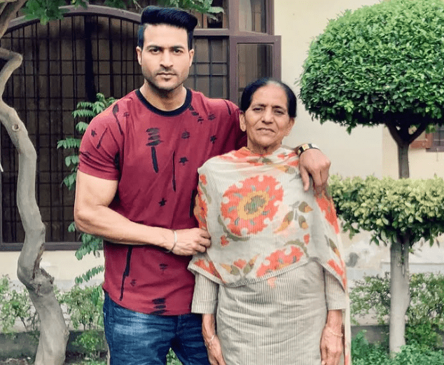 Guru Mann with his Mother