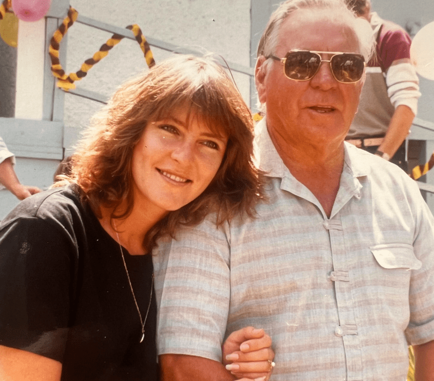 Jo Hall with her Father