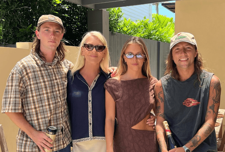 Jo Hall with her Son and Daughter