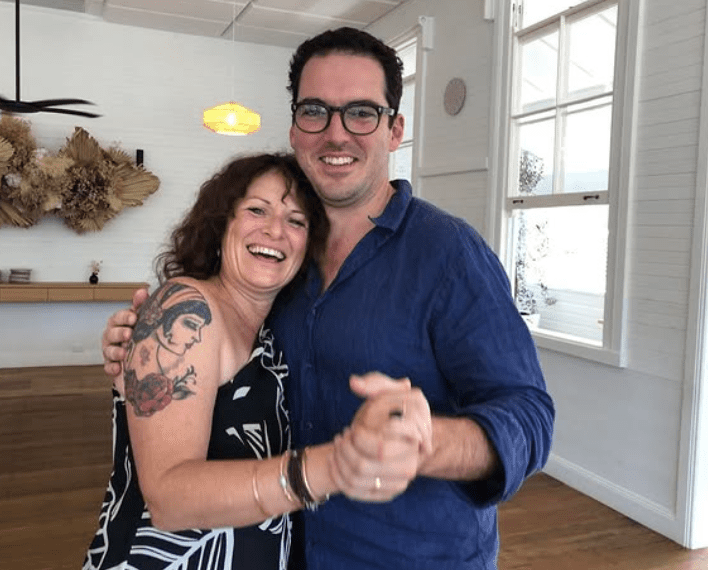 Peter Stefanovic with his Sister