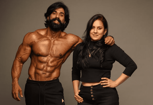 Rubal Dhankar with his Wife