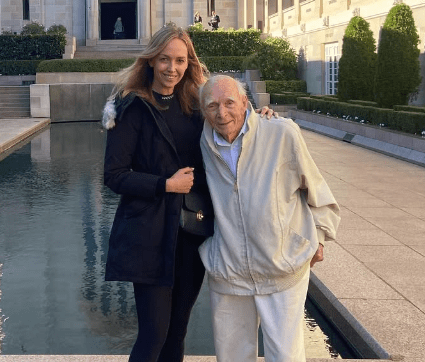 Sophie Walsh with her GrandPa