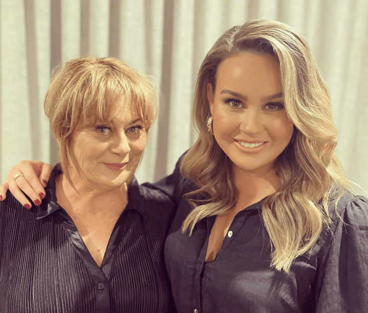 Teegan Dolling with her Mother