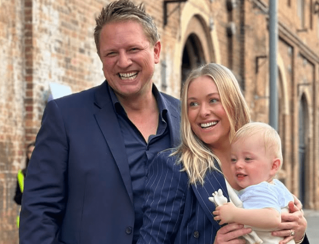 Airlie Walsh with her Husband and Son