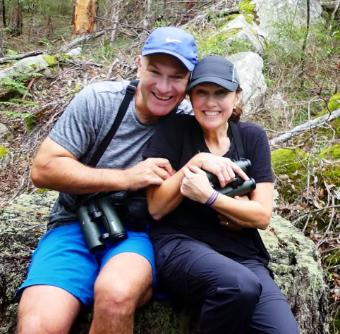 Christine Bath with her Husband