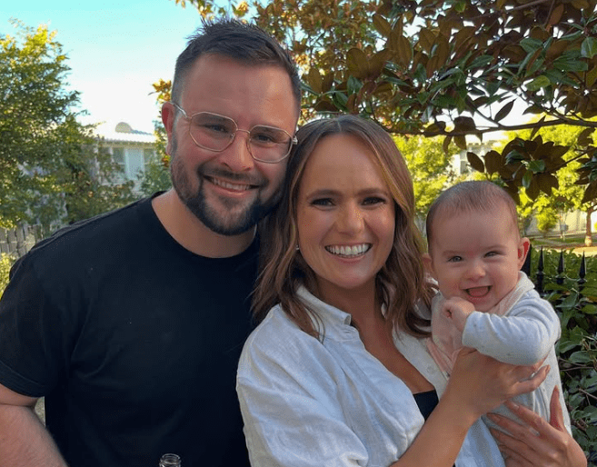 Emma Lawrence with her Partner and Daughter