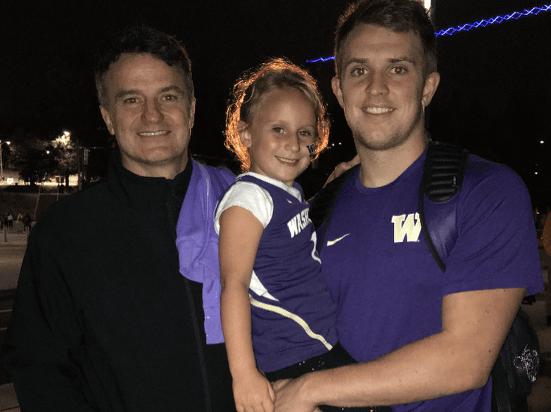 Jake Browning with his Father