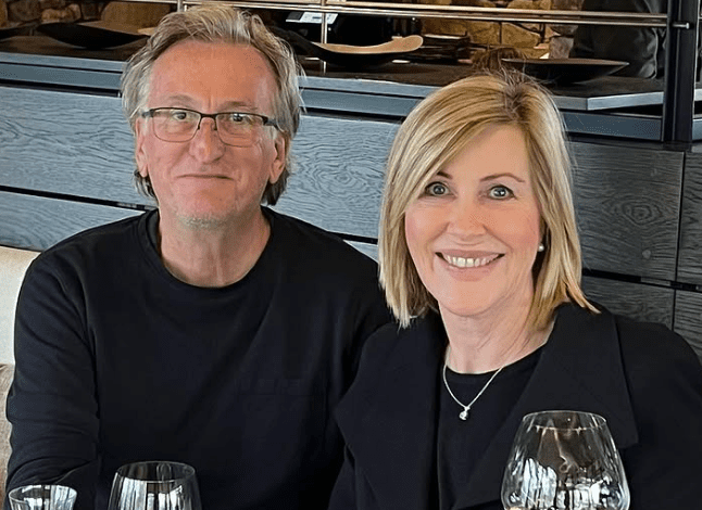 Kay McGrath with Richard Moore