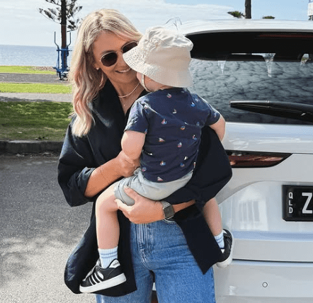 Kendall Gilding with her Kid