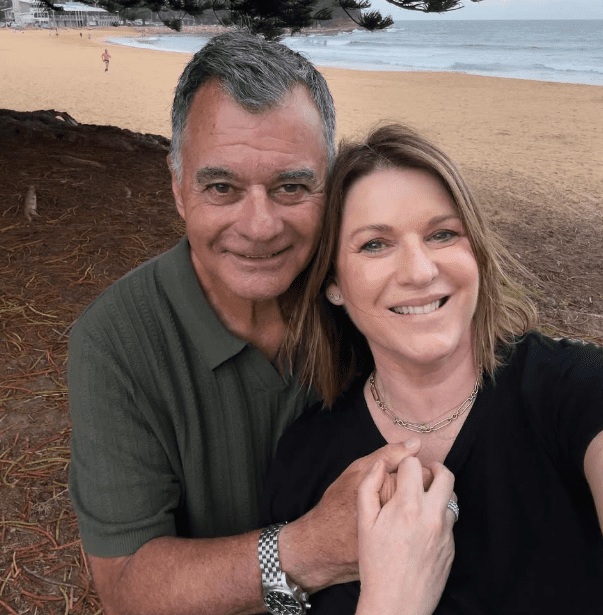 Kylie Gillies with her Husband