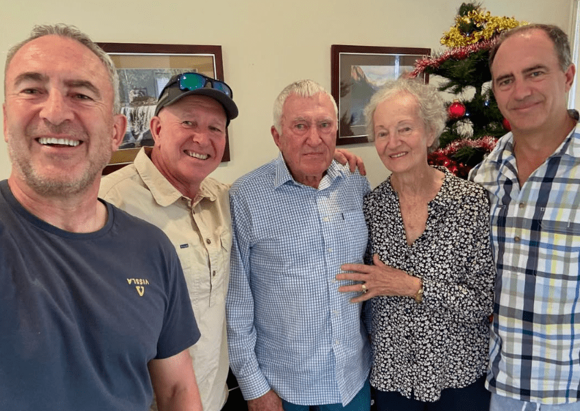Mark Beretta with his Parents and His other Relative