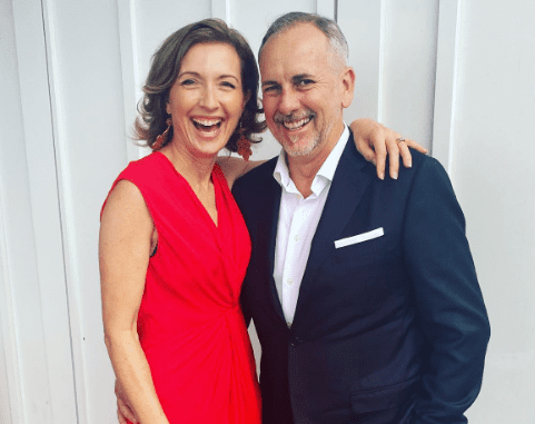 Melissa Downes with her Husband