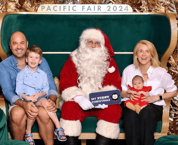 Mia Glover with her Husband and Kids