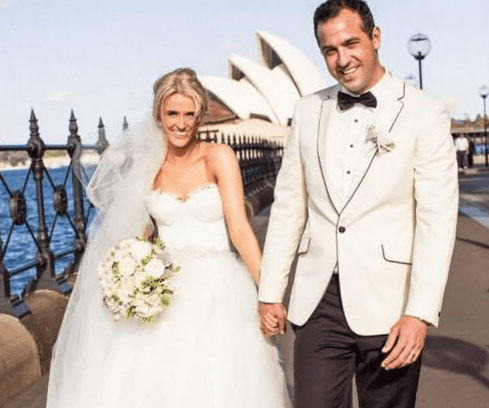 Mia Glover with her Husband